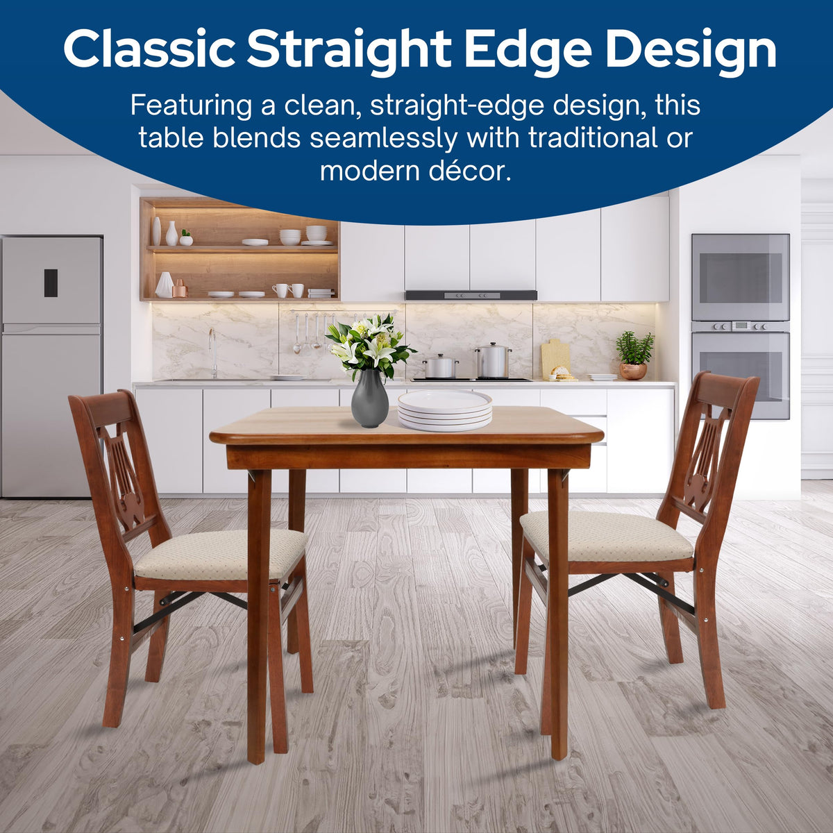 Fruitwood Wood Folding Table P283