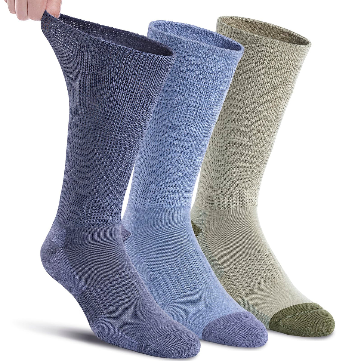 Viscose from Bamboo Crew Socks, 3 Pairs T189809