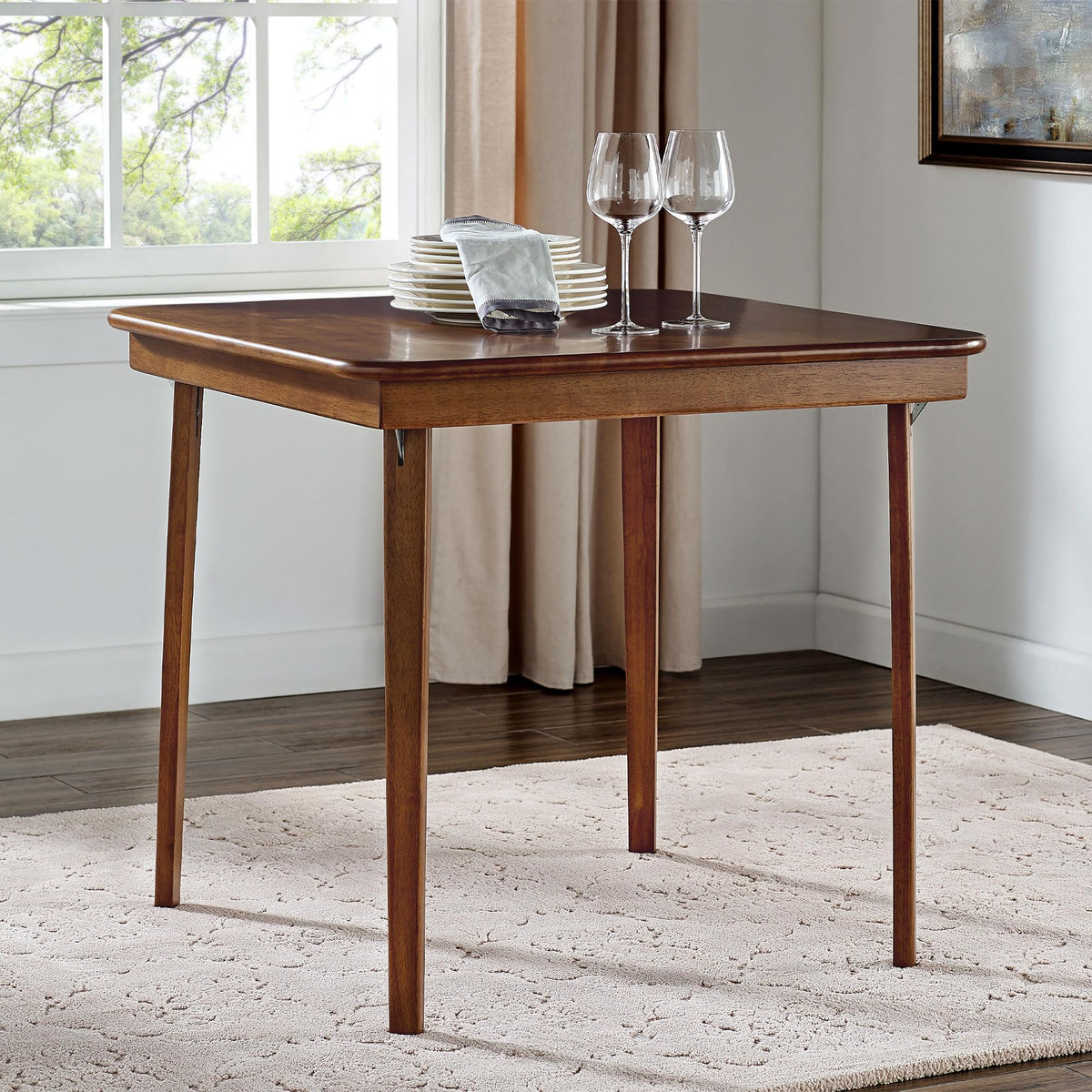 Fruitwood Wood Folding Table P283